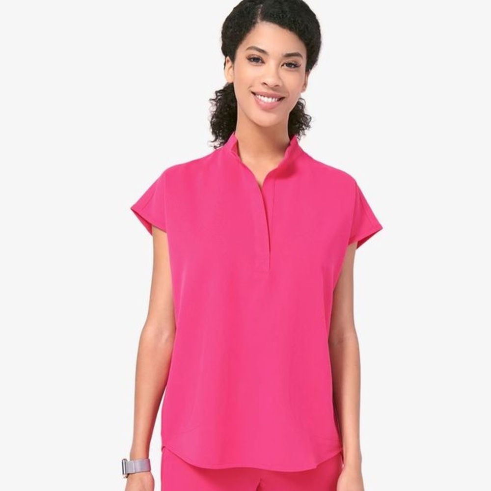 Figs Rafaela Pink Scrub Top